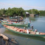Boten nabij Sihanoukville